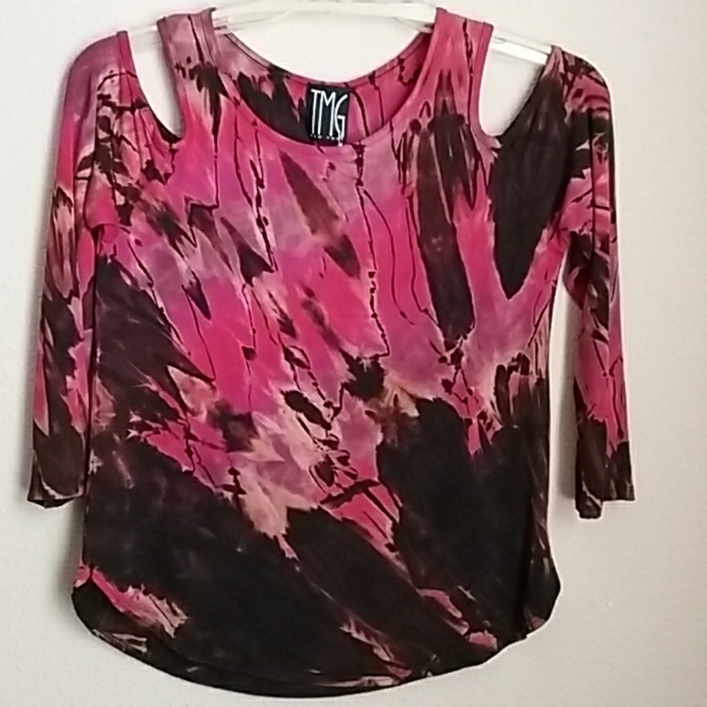 Shibori hand dyed top